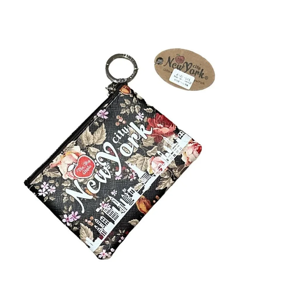 NES WITH TAGS WOMEN THD BOG APPLE NEW YORK GRAPHIC WALLET‎